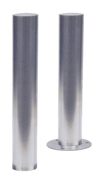 Avspärrningsstolpe -Bollard- Ø 154 mm, i rosfritt stål(V2A), permanent, kan fås med öglor