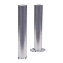 Avspärrningsstolpe -Bollard- Ø 154 mm, i rosfritt stål(V2A), permanent, kan fås med öglor